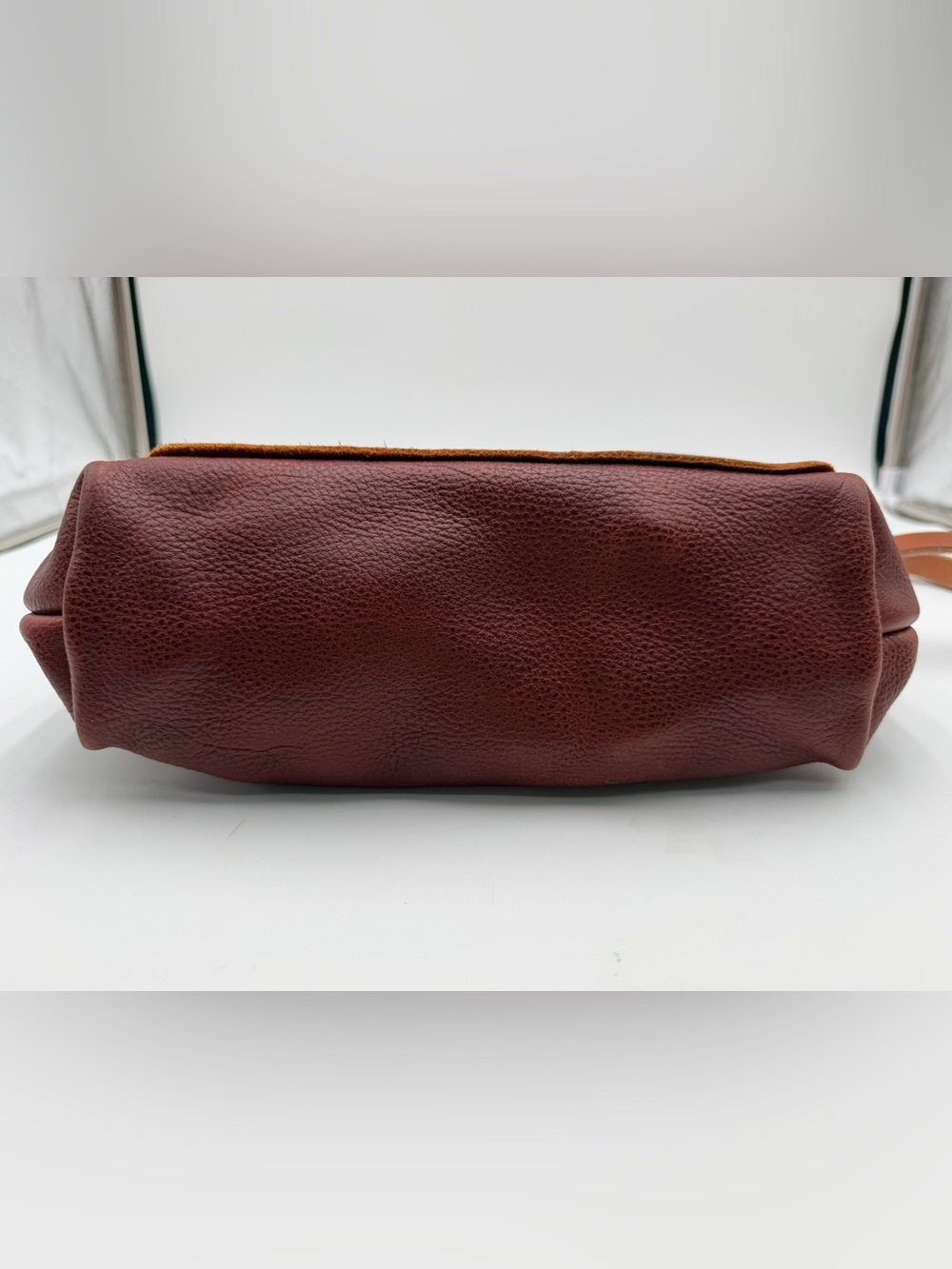 KMM & Co DARK TAN BULLDOG MINI TRAVEL TOTE - Picture 5 of 7